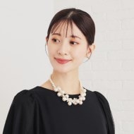 ボリュームパール調/華やか】ショートネックレス(ネックレス ボリュームパール調/華やか】ショートネックレス(ネックレス