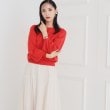 スーナウーナ(SunaUna)の【新色追加！8色展開／日本製】どこへでも着られるエヴリーニット／ホールガーメント（R） オレンジ(067)