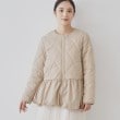 スーナウーナ(SunaUna)の【裾切り替え／ミドル丈】ティアードキルトコート11