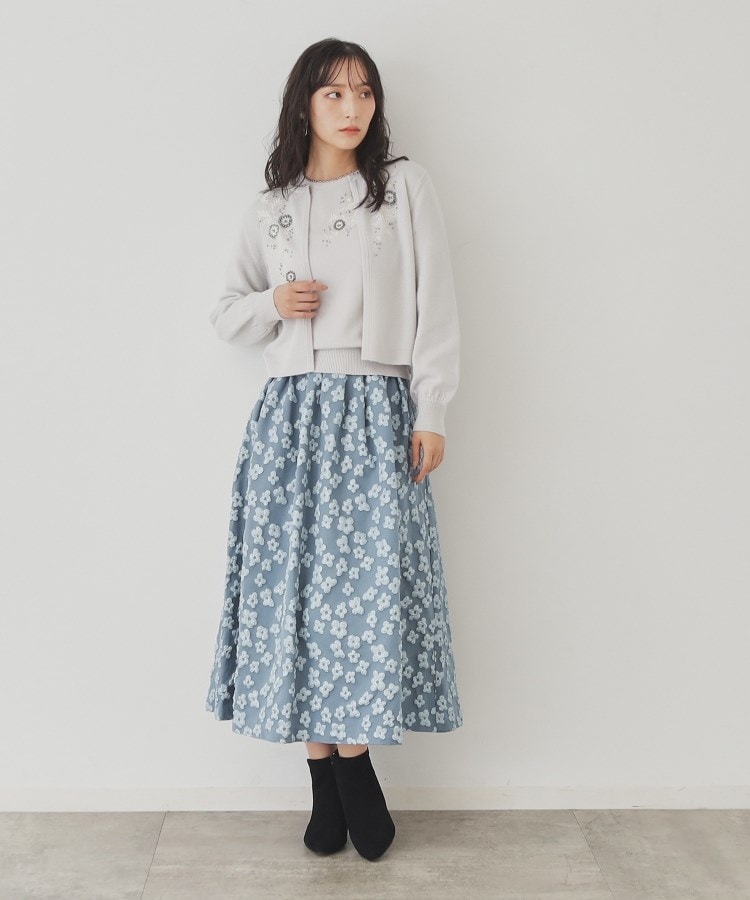 SS~Lサイズ展開/ビーズ手刺繍】クラフトニット(ニット SS~Lサイズ展開/ビーズ手刺繍】クラフトニット(ニット