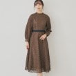 スーナウーナ(SunaUna)の【SS～Lサイズ展開/レオパードレース】スタンドネックワンピース18