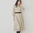 スーナウーナ(SunaUna)の【SS～Lサイズ展開/レオパードレース】スタンドネックワンピース ベージュ(052)