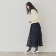 スーナウーナ(SunaUna)の【レオパード柄レース／ウエスト後ろゴム】フレアスカート8