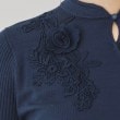 スーナウーナ(SunaUna)の【SS～Lサイズ展開／ケミカルレース】マオカラーニット25