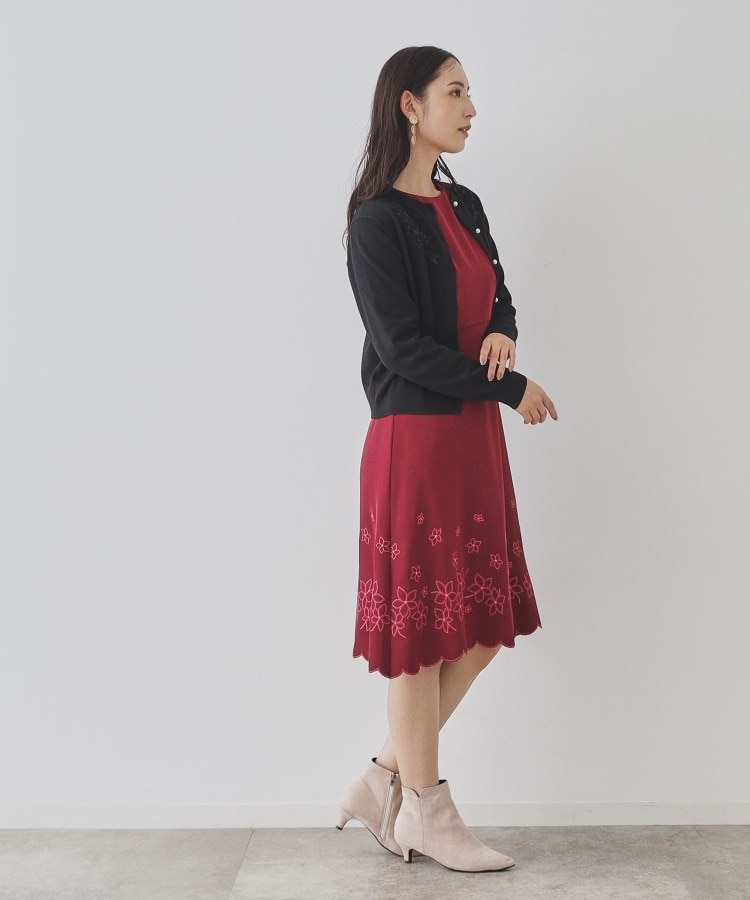 スーナウーナ(SunaUna)の【裾刺繍／SS～L展開】フィット＆フレアワンピース5