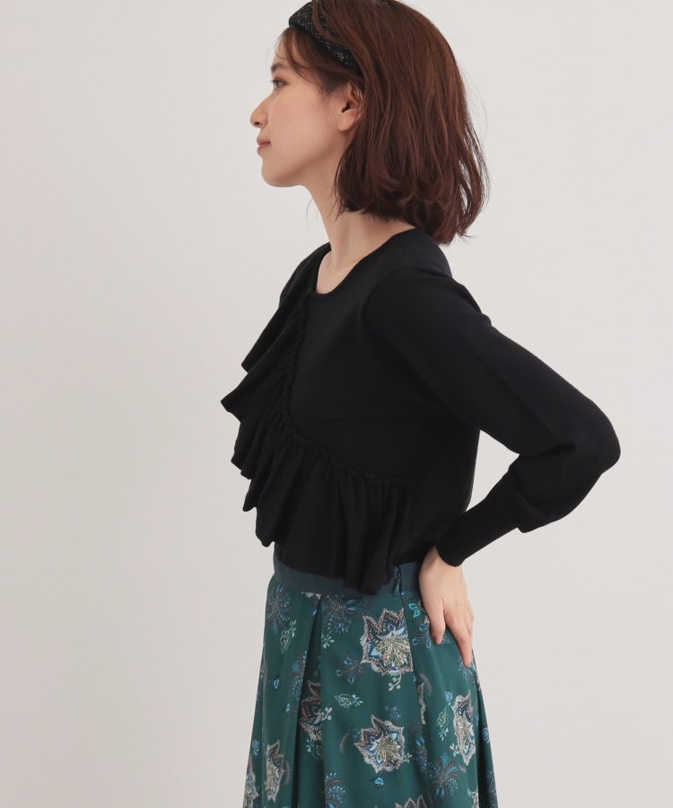 スーナウーナ(SunaUna)の【6色展開／大人フェミニン】アシメフリルニット16