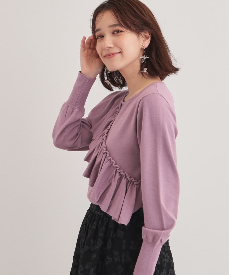 スーナウーナ(SunaUna)の【6色展開／大人フェミニン】アシメフリルニット21