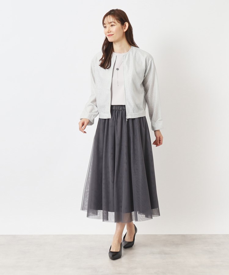 スーナウーナ(SunaUna)の【シアー/春から夏まで】ショート丈メッシュブルゾン9