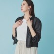 スーナウーナ(SunaUna)の【人気急上昇！／シアー素材】ジップアップブルゾン ブラック(019)