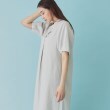 スーナウーナ(SunaUna)の【ゆったりシルエット／サッカー素材】パール付スキッパーワンピース5