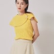 スーナウーナ(SunaUna)の【2WAY／ケープ付き】フレンチスリーブニット イエロー(032)