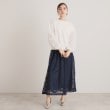 スーナウーナ(SunaUna)の【一足お先に春気分／袖チュールフラワー】ダンボールプルオーバー2