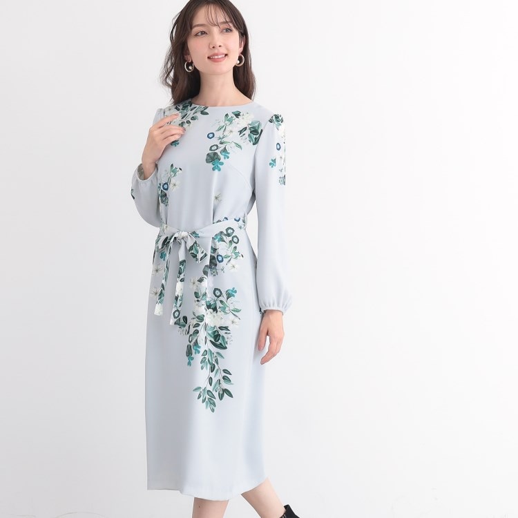 スーナウーナ(SunaUna)の【SS～Lサイズ展開／＆yours project】パネルフラワーワンピース ミドルワンピース