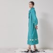 スーナウーナ(SunaUna)の【スタンドフリル＆リボン】オリエンタルパネルワンピース4