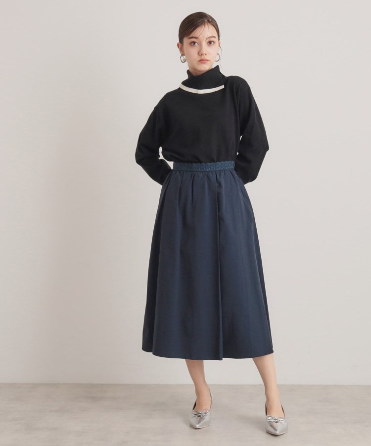 定番シルエット/春カラー】タフタフレアスカート(ミモレ 定番シルエット/春カラー】タフタフレアスカート(ミモレ