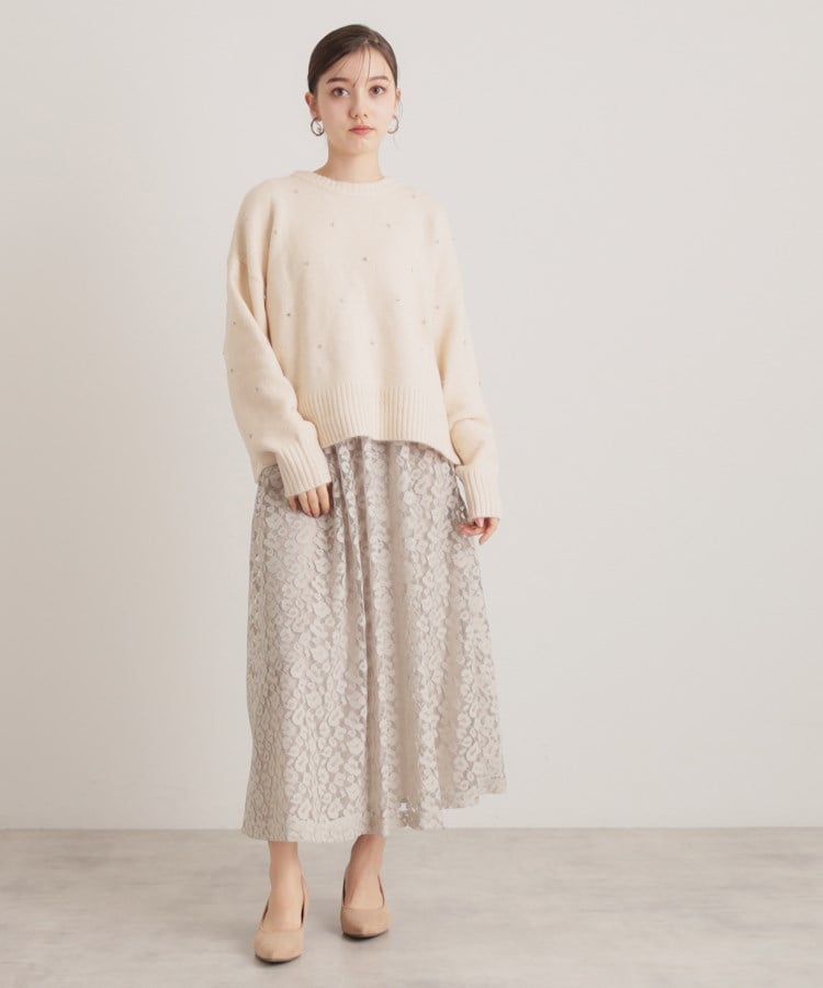 web限定/今すぐ活躍】ビジューニット(ニット/セーター web限定/今すぐ活躍】ビジューニット(ニット/セーター