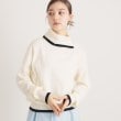 スーナウーナ(SunaUna)の【web限定／衿バイカラー】スリットネックニット5