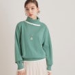 スーナウーナ(SunaUna)の【web限定／衿バイカラー】スリットネックニット14