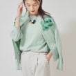 スーナウーナ(SunaUna)の【SS～Lサイズ展開／リボン＆ビーズ刺繍】クラフトニットカーディガン9