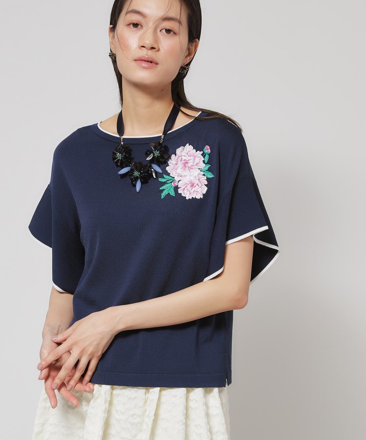 SS~Lサイズ展開/グラデーションフラワー】クラフトニット SS~Lサイズ展開/グラデーションフラワー】クラフトニット