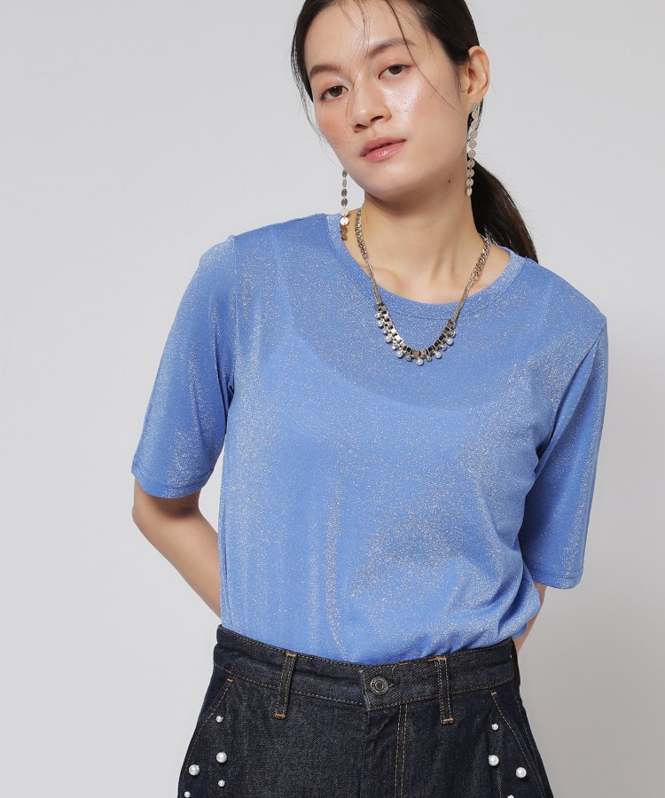 スーナウーナ(SunaUna)の【あると便利！／ラメ】半袖Tシャツ10