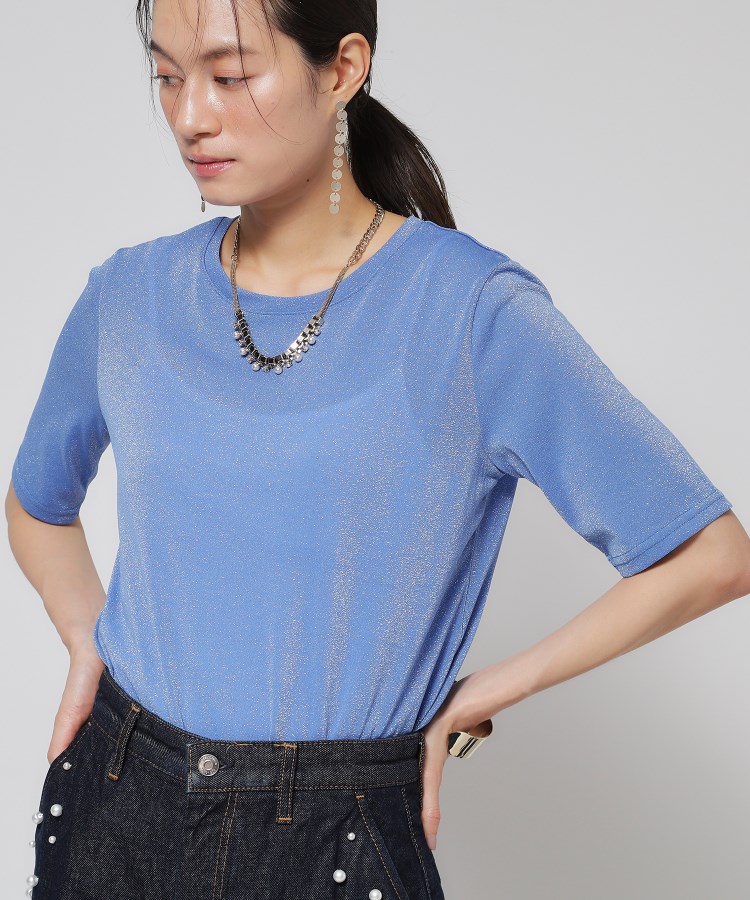 スーナウーナ(SunaUna)の【あると便利！／ラメ】半袖Tシャツ11
