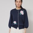 スーナウーナ(SunaUna)の【SS～Lサイズ展開／グラデーションフラワー】クラフトニット ネイビー(594)