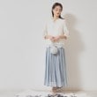 スーナウーナ(SunaUna)の【春色／ウエストゴム】ロングプリーツスカート4