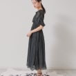 スーナウーナ(SunaUna)の【パウダーシフォン／シャーリング】ロングワンピース12