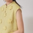 スーナウーナ(SunaUna)の【お花モチーフ／チャイナカラー】タック切替ワンピース15