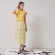 スーナウーナ(SunaUna)の【お花モチーフ／タック切り替え】Aラインスカート5