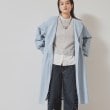 スーナウーナ(SunaUna)の【袖口リブ／ゆったりシルエット】ノーカラーコート12