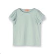 スーナウーナ(SunaUna)の【接触冷感／S～Lサイズ展開】シフォン使いフレアスリーブカットソー1