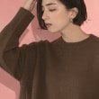 オペークドットクリップ(OPAQUE.CLIP)のもちもちクルーネック ミドルゲージニット21