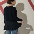 オペークドットクリップ(OPAQUE.CLIP)の裾プリーツドッキングニット6