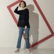 オペークドットクリップ(OPAQUE.CLIP)の裾プリーツドッキングニット8
