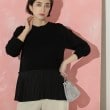 オペークドットクリップ(OPAQUE.CLIP)の裾プリーツドッキングニット19