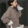 オペークドットクリップ(OPAQUE.CLIP)のプリーツキャンディスリーブブラウス9