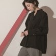 オペークドットクリップ(OPAQUE.CLIP)のバックプリーツ スキッパーブラウス2
