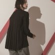 オペークドットクリップ(OPAQUE.CLIP)のバックプリーツ スキッパーブラウス ブラック(019)