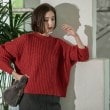 オペークドットクリップ(OPAQUE.CLIP)の片あぜラメボリュームニット10