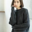 オペークドットクリップ(OPAQUE.CLIP)の片あぜラメボリュームニット18