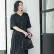 オペークドットクリップ(OPAQUE.CLIP)のシャーリングフィット＆フレアワンピース【洗濯機洗い可】3