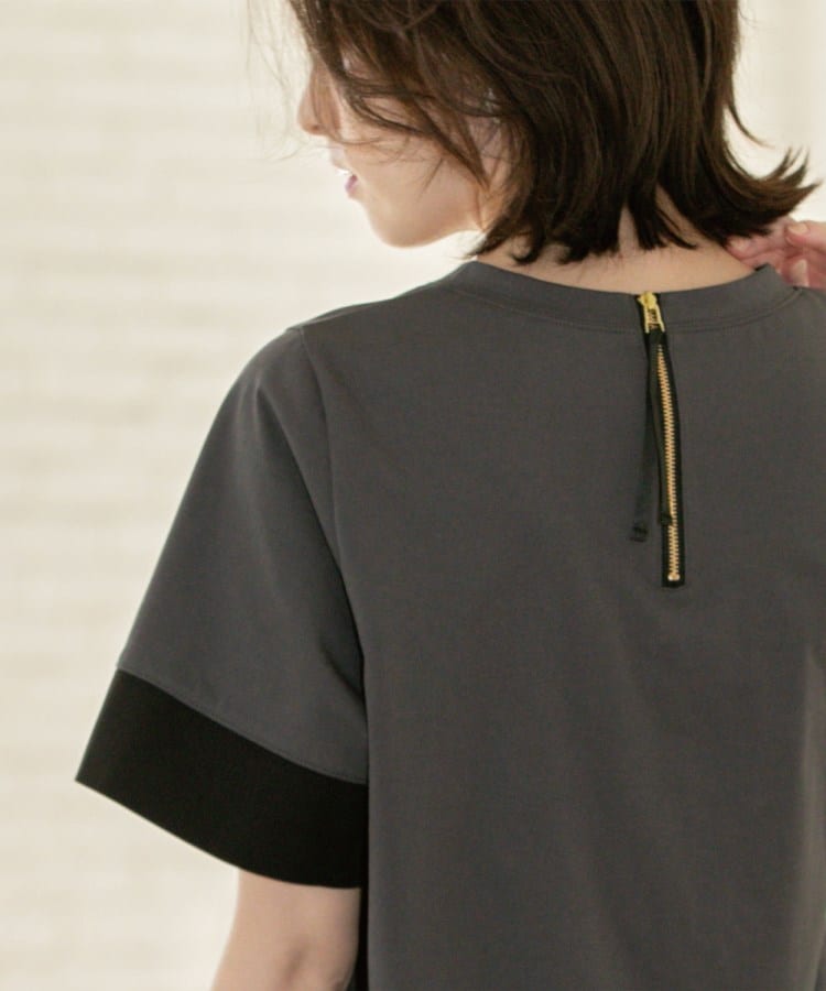 オペークドットクリップ(OPAQUE.CLIP)のペプラム切替ドッキングトップス2