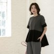 オペークドットクリップ(OPAQUE.CLIP)のペプラム切替ドッキングトップス3