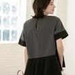 オペークドットクリップ(OPAQUE.CLIP)のペプラム切替ドッキングトップス5