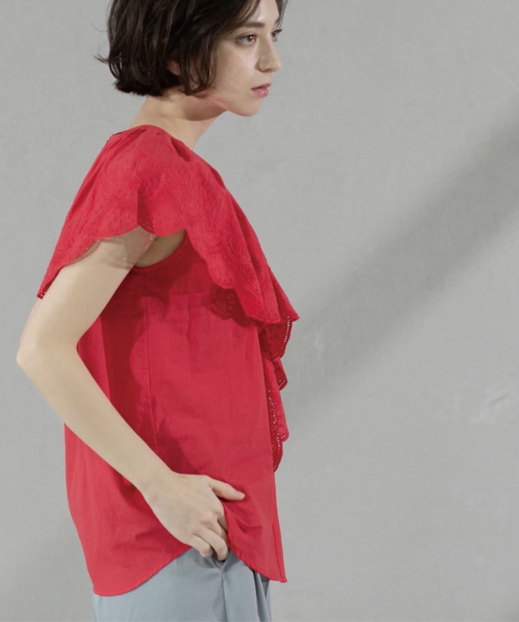 オペークドットクリップ(OPAQUE.CLIP)の刺繍レースカラーブラウス27