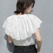 オペークドットクリップ(OPAQUE.CLIP)の刺繍レースカラーブラウス4