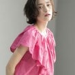 オペークドットクリップ(OPAQUE.CLIP)の刺繍レースカラーブラウス ピンク(072)