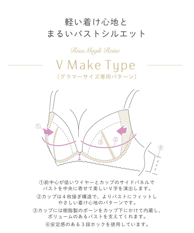 リサマリ(Risa Magli)のスカイラー ブラジャー（G-H）＜V Make Type＞14